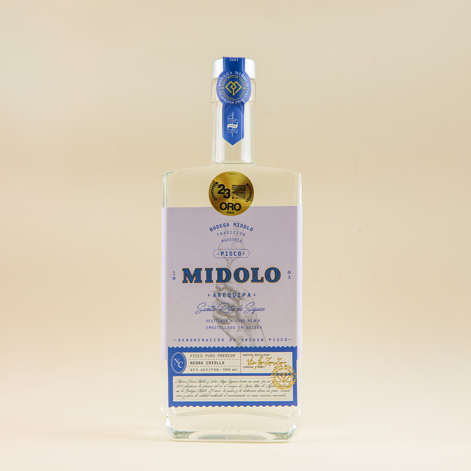 Pisco Puro Premium Negra Criolla